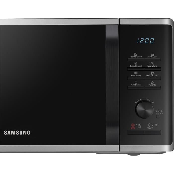 Solo microwave - Samsung - MS23K3555es - Stainless steel - 23L - Electronic control + button - Hold holder function