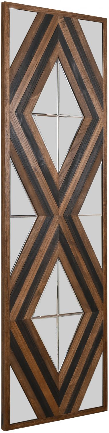 Contemporary Aspen Double Diamond Multi Tone 72 Inch Mirror
