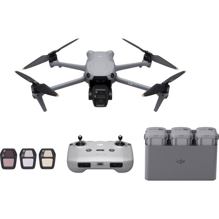 Drone - DJI - Air 3S Fly More Combo (- DJI - RC-N3) - Dual CMOS 1 and 70mm Telecamera - 14 Stops of Dynamic Range - RTH Int