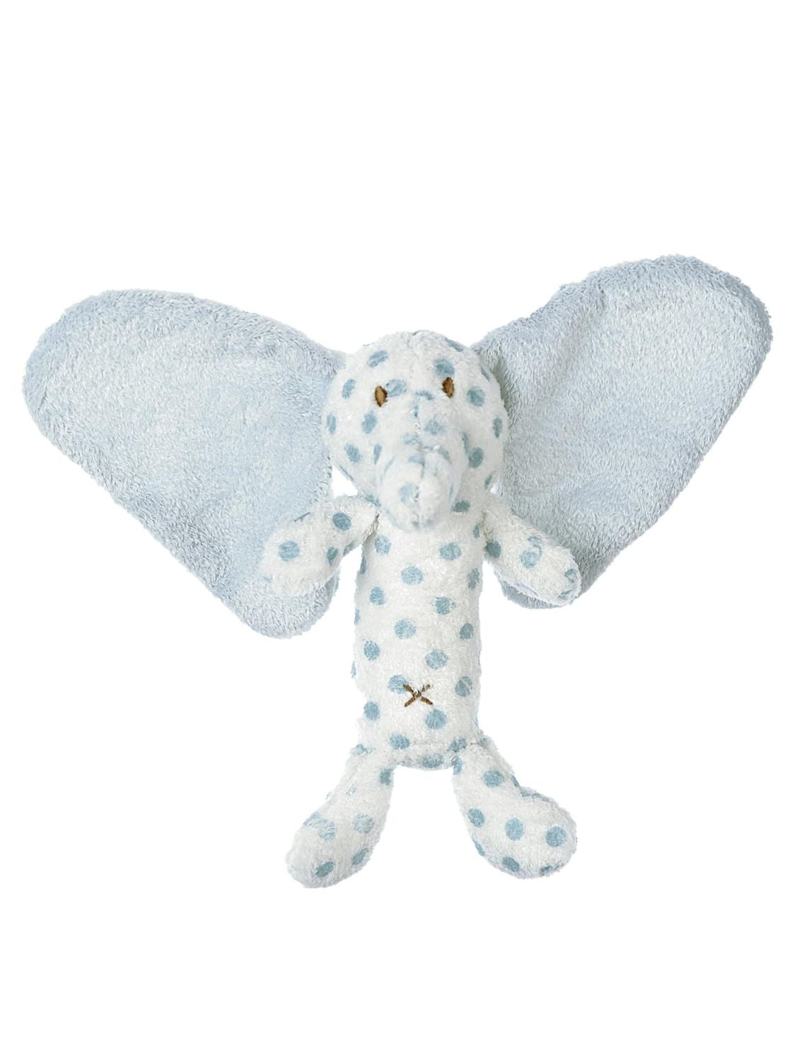 Teddykompaniet Big Ears Plush Baby Rattle | Elephant