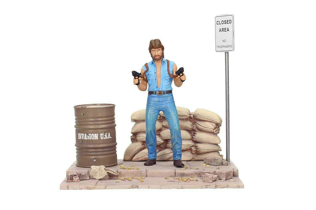 Chuck Norris Invasion USA 7 Inch Matt Hunter Figure with Diorama
