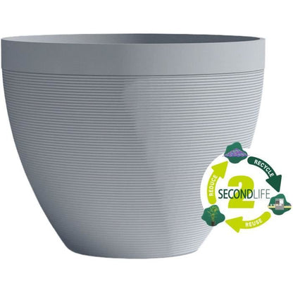 Flowerpot - GARDEN ID - Green Care Impact Blue-Grey - 40 x 31 cm - 10-year guarantee - 100% recycled - UV/frost resistant