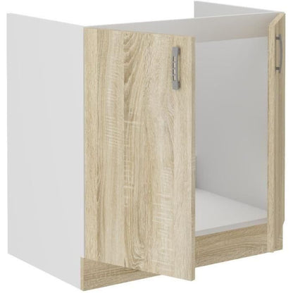 SARA sink unit - Sonoma oak decor - L80 x D48 x H 82 cm