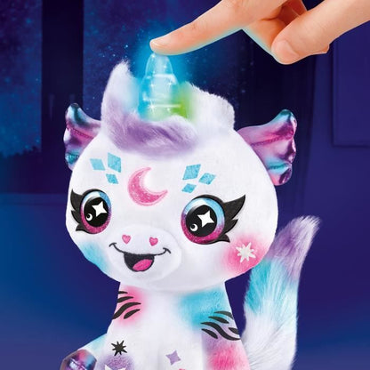 Canal Toys - Airbrush Plush - Cosmic Unicorn Plush to personalize with light-up horn - AIR 028