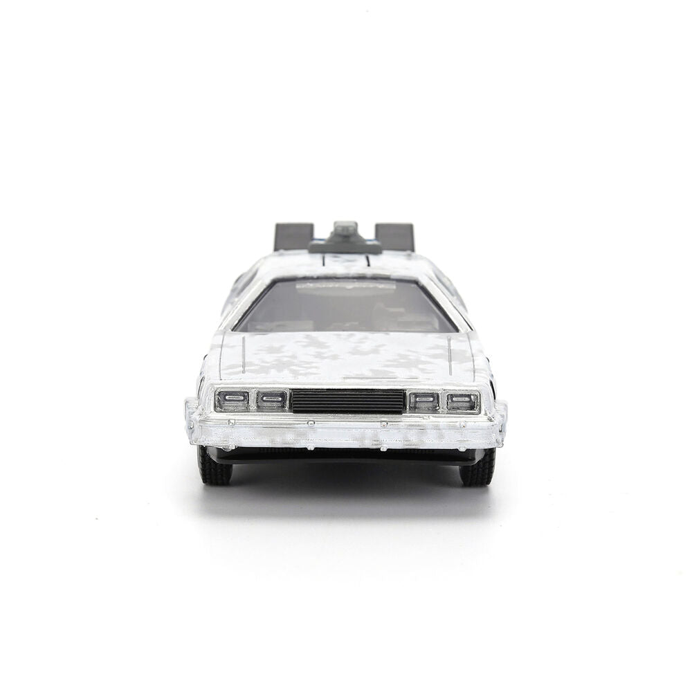 Back to the Future 40th Anniversary Time Machine Ice Effect Dlorean replica