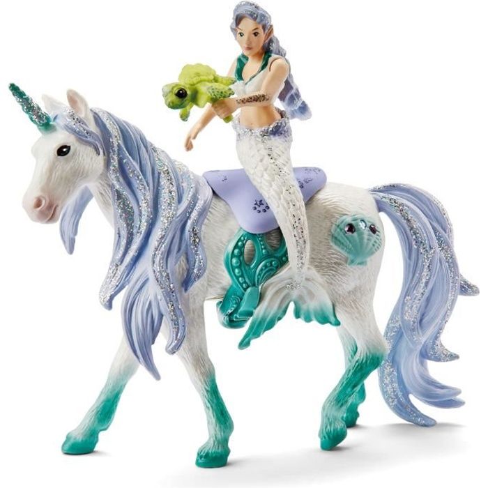 SCHLEICH - 42509 - Mermaid on sea unicorn