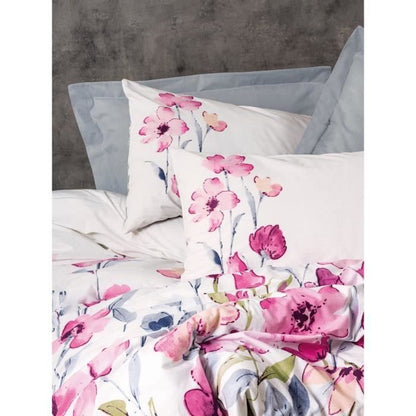 Bedding set - 1 duvet cover 220 x 240 cm + 2 pillowcases 60 x 60 cm - 100% cotton - Grey