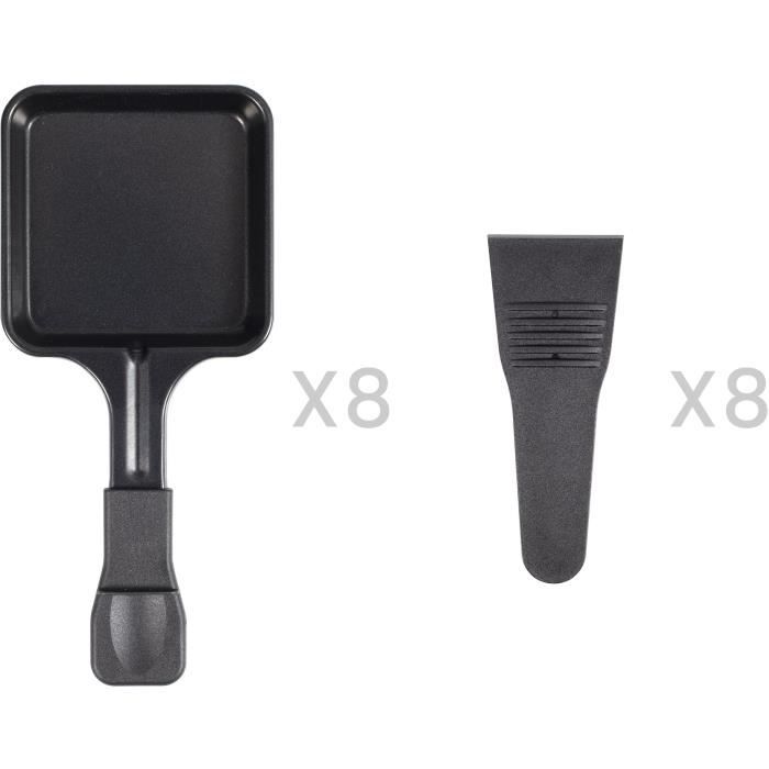 Raclette machine for 8 people - LIVOO - DOC312 - 1300W - 8 people - Removable non-stick grill tray - Adjustable thermostat