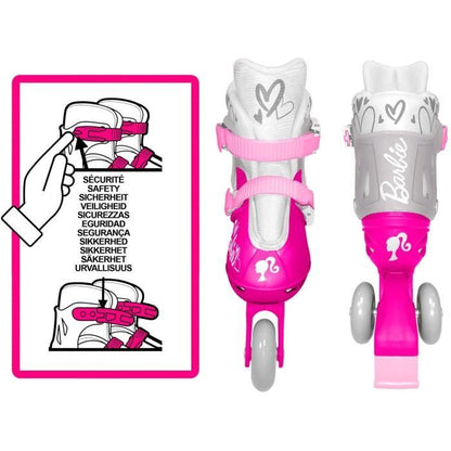 STAMP - Two-in-One 3 Wheel Inline Skates - Barbie