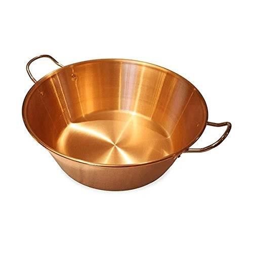 BAUMALU Copper jam bowl 38 cm 12/10 stainless steel handles - approximately 9 liters