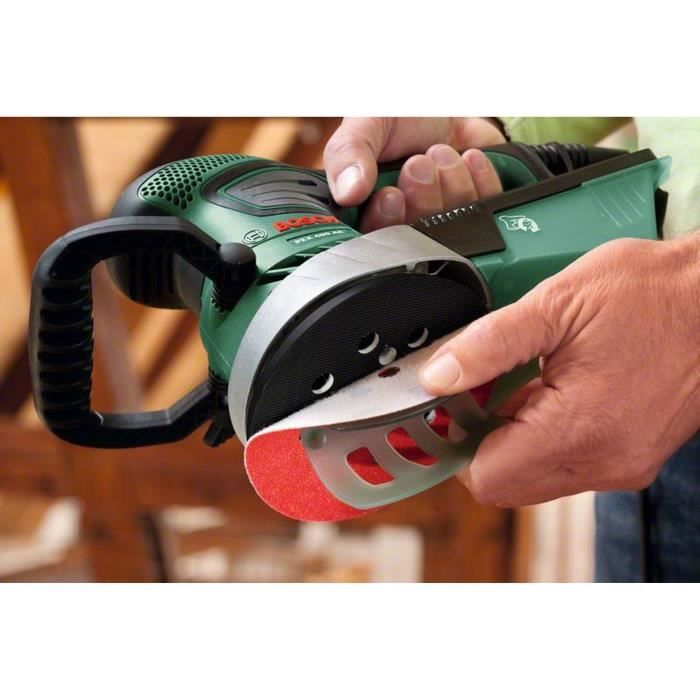Bosch wired eccentric sander - PEX 400 AE (350W, delivered with storage box, 1 assistant Paper, 1 abrasive paper G 80)
