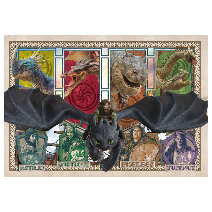 How To Train Your Dragon puzzle 300pcs
