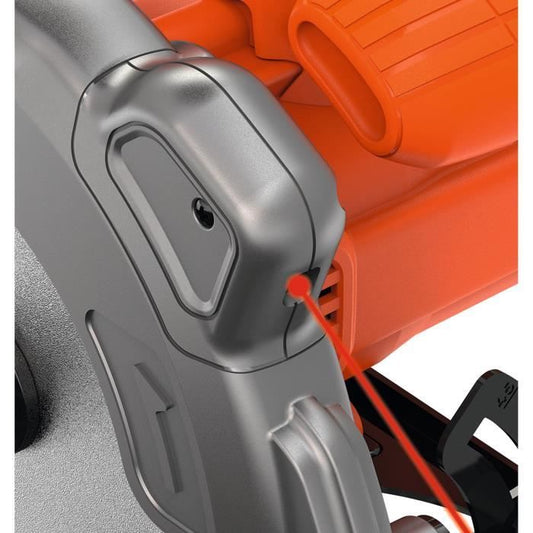 Black+Decker Circular Wire saw 1250 W CS1250LA-QS with laser aim and cutting guide, delivered with 2 blades