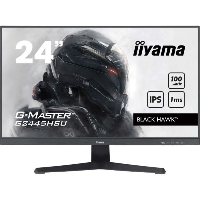 PC screen - IIYAMA - G2445HSU-B2 - 24 FHD - IPS - FreeSync - 100Hz - 1ms - Black