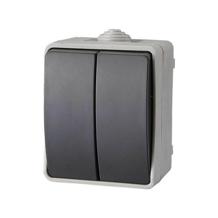 Double Two-Way Switch - GAO - Aquatop - IP54, waterproof, water/dust resistant