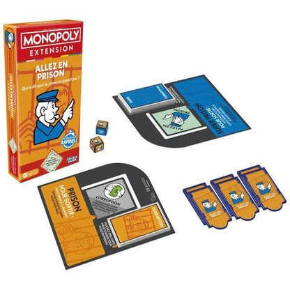 Monopoly Go to Jail Expansion, makes the classic Monopoly game more fun and faster, board games, 2 to 6 players, 40 m
