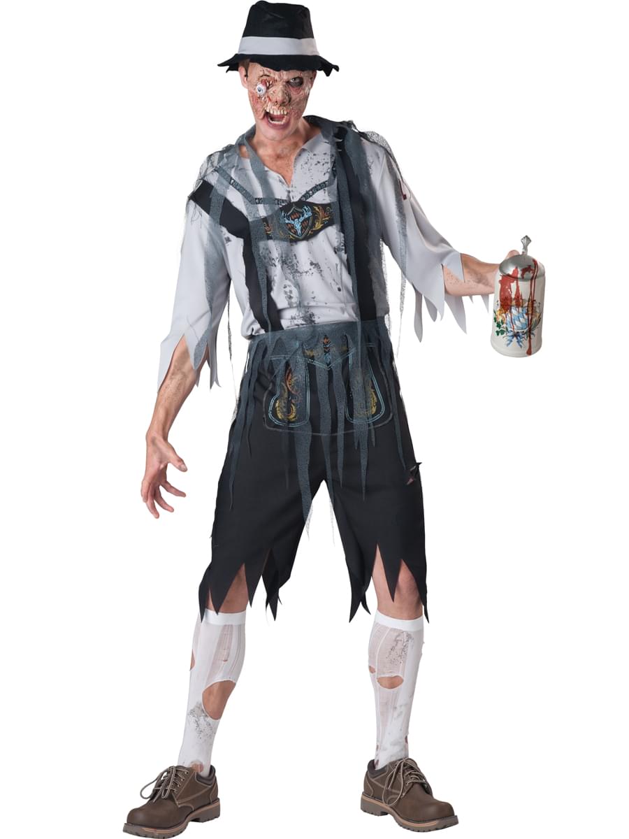 OktoberFeast Zombie Lederhosen Costume Adult Medium