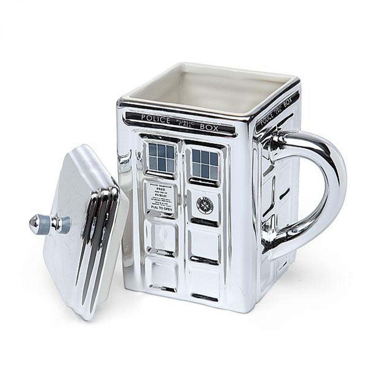 Doctor Who Chrome Tardis Ceramic Mug