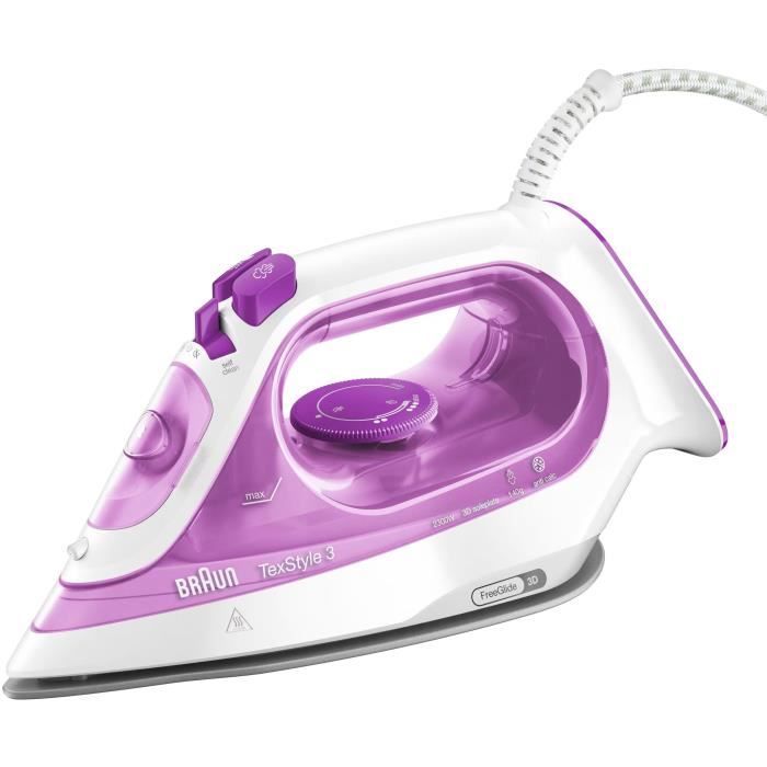 Steam iron SI3030PU - Texstyle - Anti -Tarte system - Steam flow 45g/min