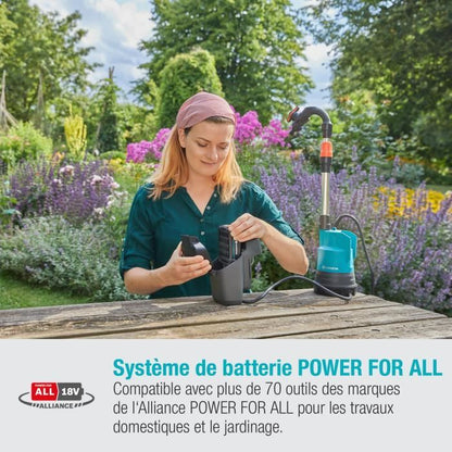 GARDENA Pump for rainwater collector 2000/2 18V P4A without battery