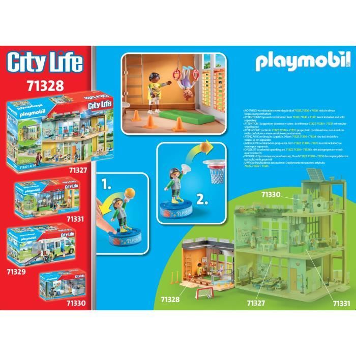 PLAYMOBIL 71328 Sports hall - City Life - School - Love to learn School world