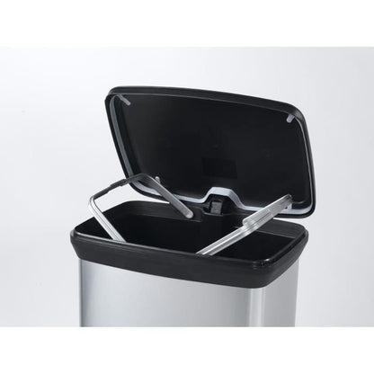 CURVER | 50L pedal bin, Metal look, recycled plastic