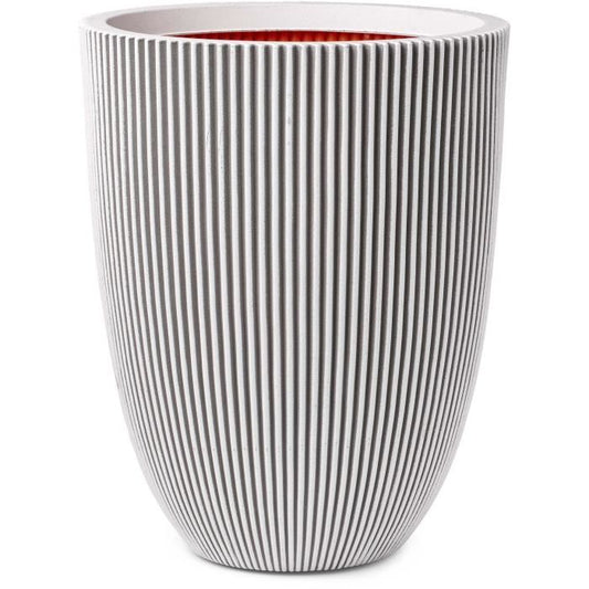 Capi Elegant Groove Vase 46x58 cm Ivory 445499