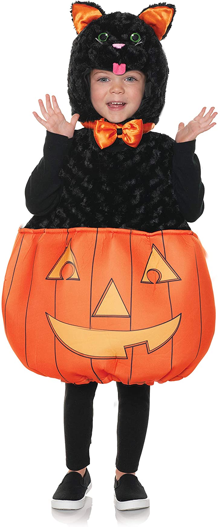 Pumpkin Kitten Plush Belly Babies Toddler Costume | X-Large (4-6)