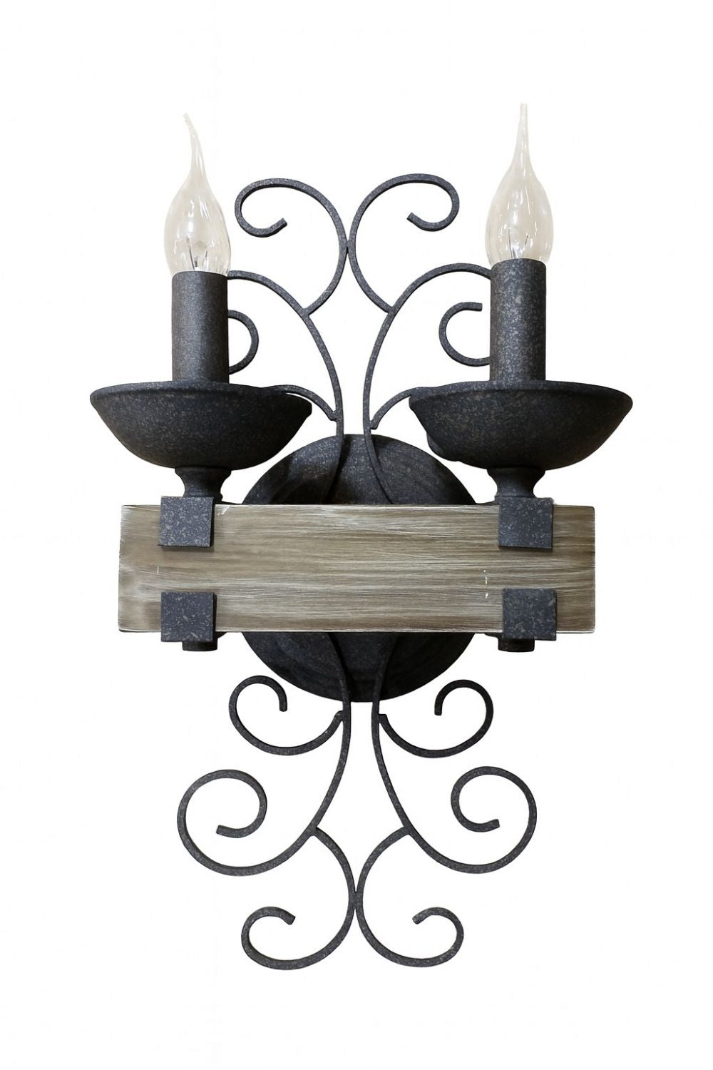 2 Pack Ridge Line Double Sconce