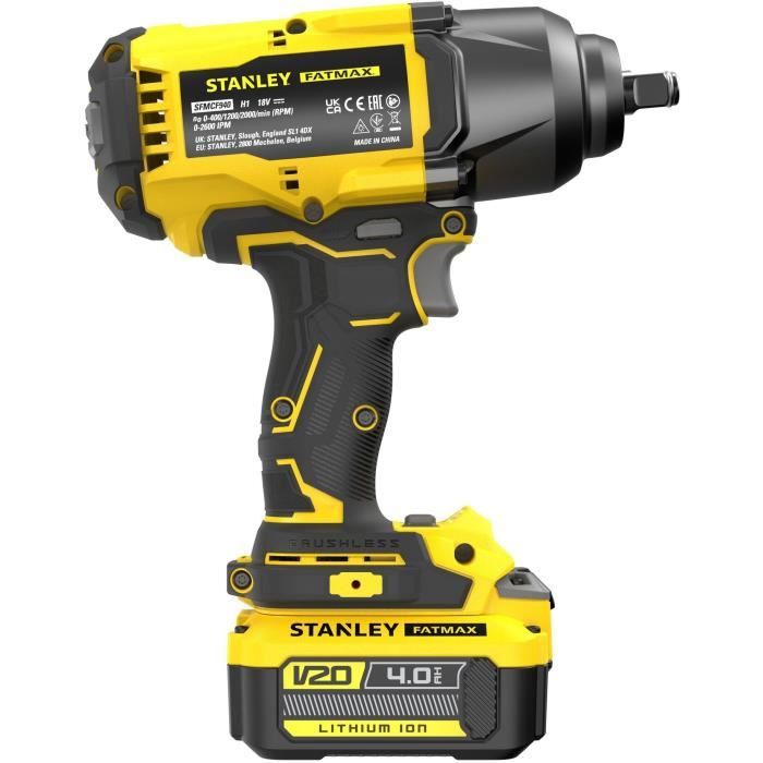 Impact wrench - STANLEY FATMAX V20 - SFMCF940M1-QW - 1/2 Brushless 950 Nm - Lithium 18V - 1 Battery 4Ah