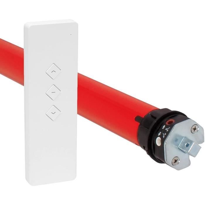 Radio roller shutter motor + remote control RM20MMB - SUPERROLLO - SR20925 - Diameter 60 mm - 20 Nm - Max. curtain weight 44 kg