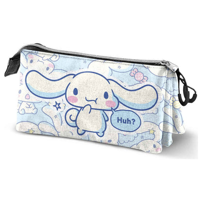 Hello Kitty Cinnamoroll triple pencil case