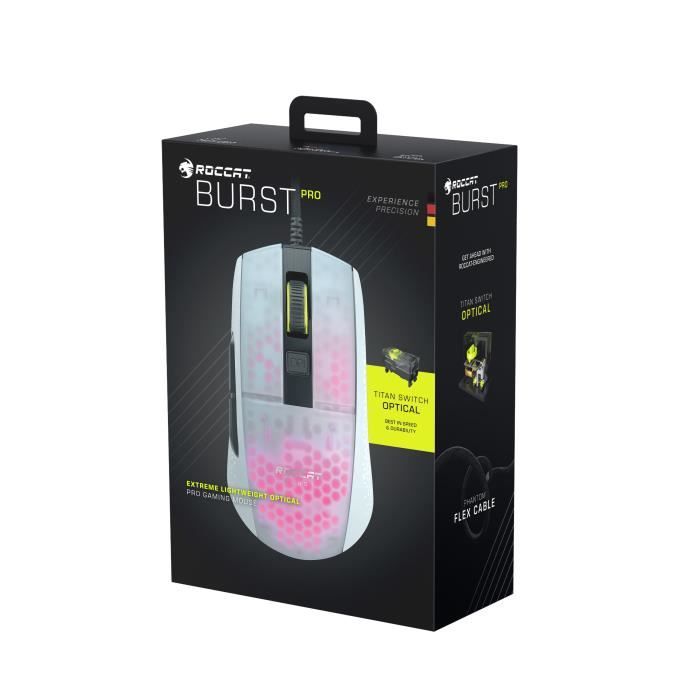 ROCCAT BURST PRO Gaming Mouse - White