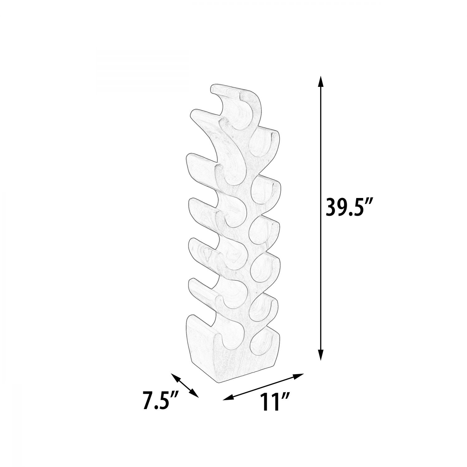 Suar Wood 12 Bottle Wine Holder Natural Finishing