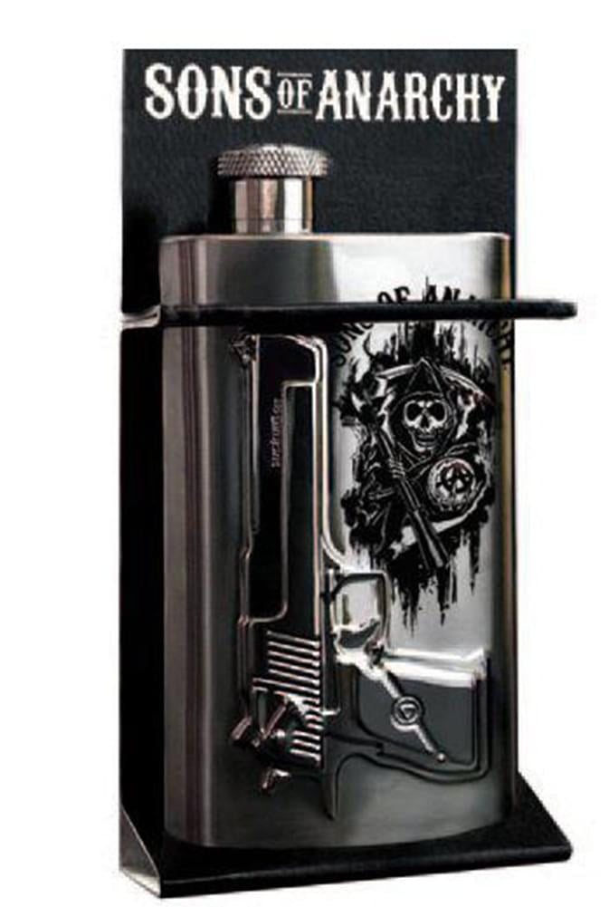 Sons of Anarchy Gun Logo 6 oz. Flask