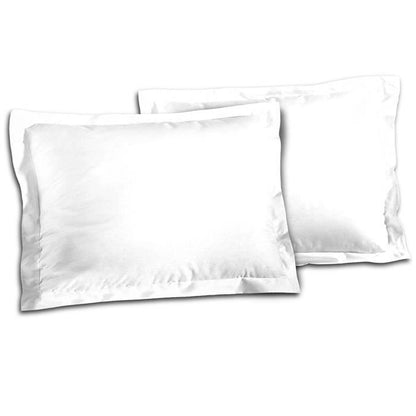 LOVELY HOME Set of 2 Pillowcases 100% cotton 50x70 cm - White
