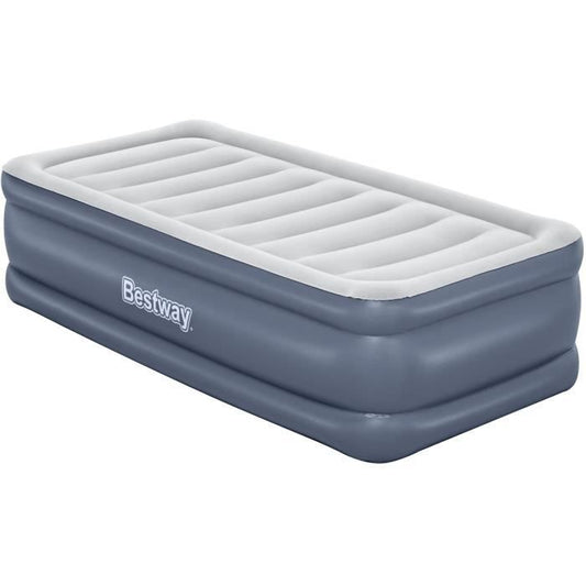 Airbed - BESTWAY - 6713G - Tritech - 1 place, 191 x 97 x 51 cm, integrated electric pump, bed frame