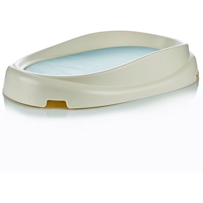 THERMOBABY changing pad - 76x45 cm - VASCO - lily of the valley white