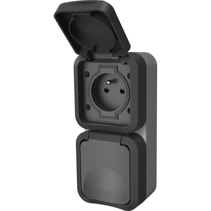 Double socket - QUARX - Aqua Pro - Outdoor, vertical, IP55, 250V, 16A