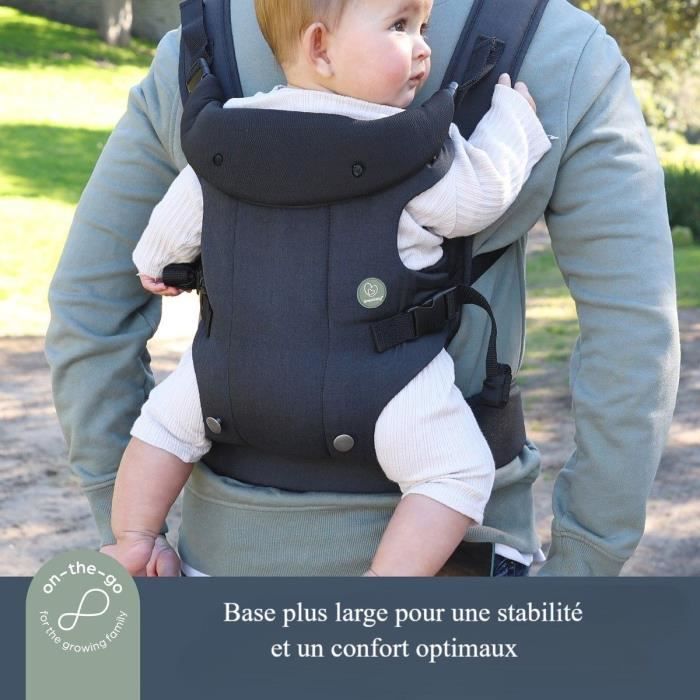 Adjustable 3-1 Baby Carrier - DREAMBABY - JOURNEY - Comfortable and Versatile - Newborn to Toddler up to 15 kg - Black