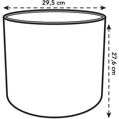 Round flower pot B.for - Plastic - Ø30 - Leaf Green