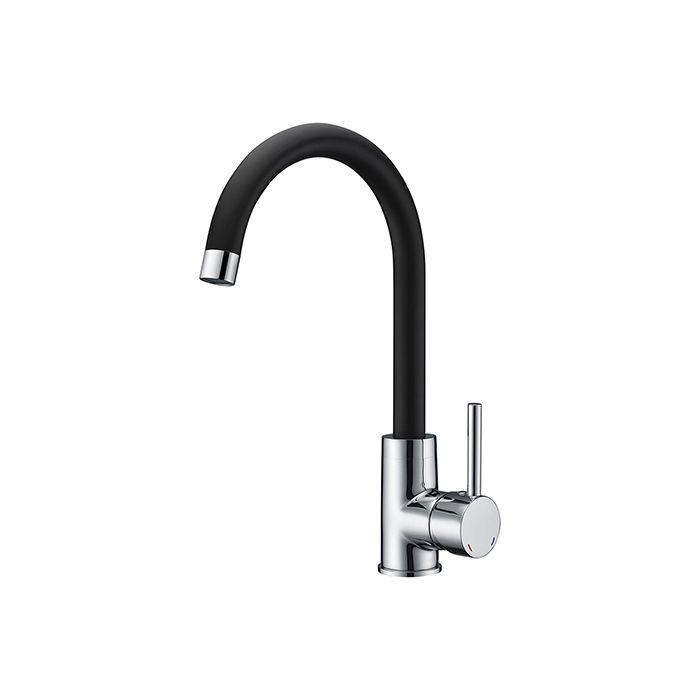 ILO two-tone black and chrome sink mixer