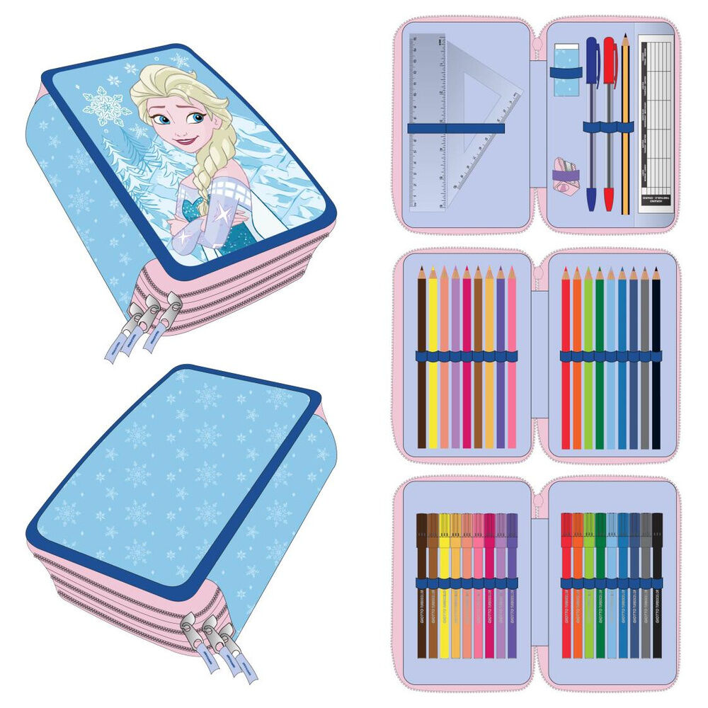 Disney Frozen Elsa triple pencil case