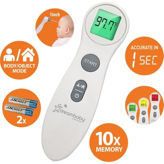 Digital Forehead Thermometer - DREAMBABY - Non-Contact Infrared - Fever Temperature Measurement - For Babies and Adults