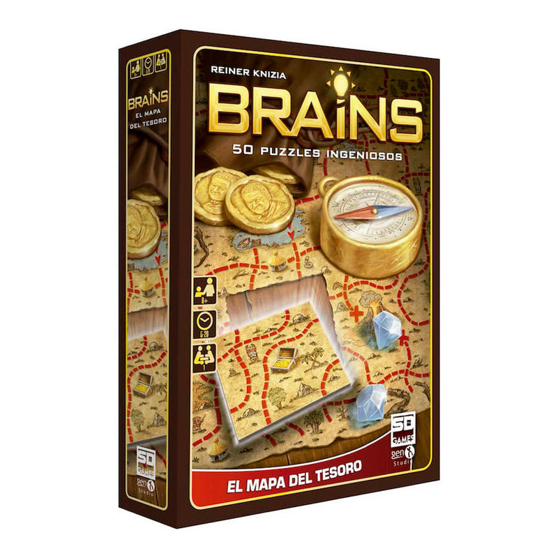 BRAINS treasure map board game