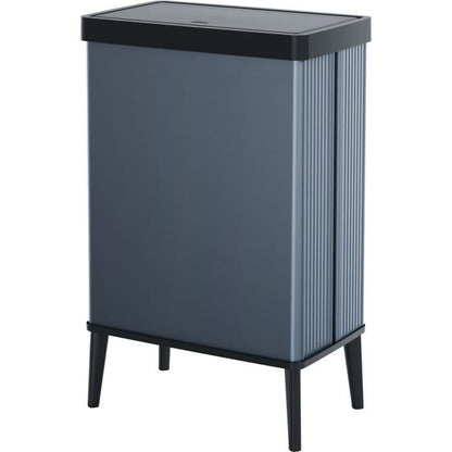 Floor-standing trash can - VERTO - CURVER - Touch opening - 54 L - Pearl blue