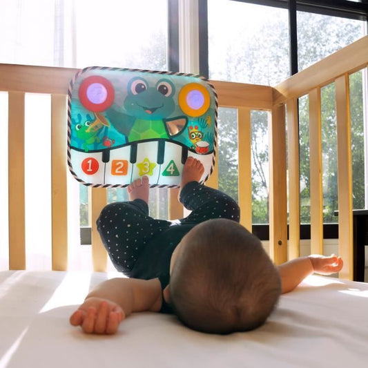 BABY EINSTEIN Ocean Explorers Neptune's Kick & Explore musical play mat, crib toy, from birth
