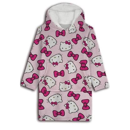 Hello Kitty oversize sweatshirt coat kids coral