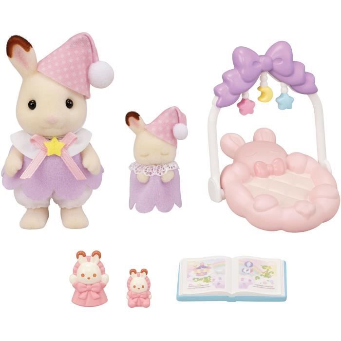 Chocolate Rabbit Sisters Bedtime - SYLVANIAN FAMILIES - 5806