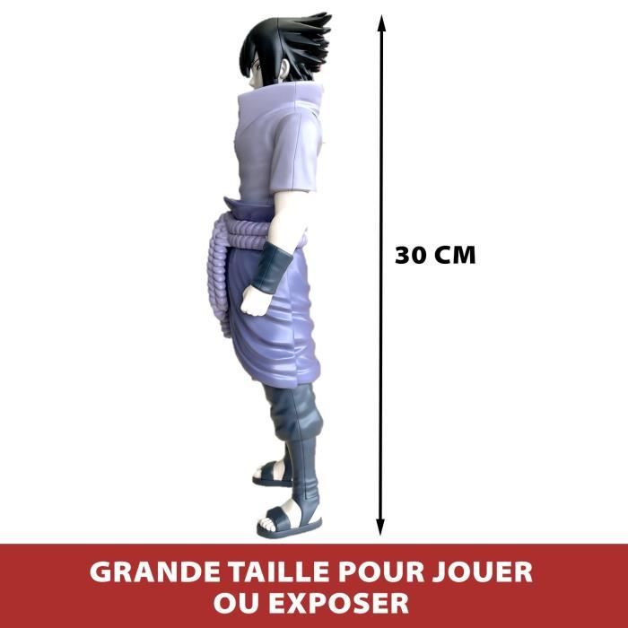 Large articulated figure - BANDAI - Anime Heroes - Naruto Shippuden - Anime Heroes Mega Figure 30 cm - Sasuke Uchiha